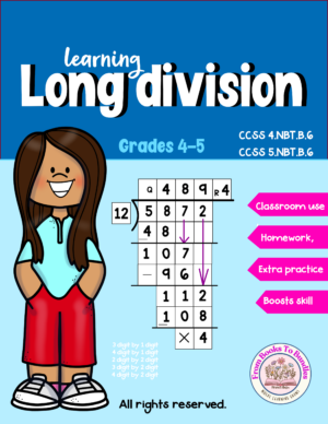 4.nbt.b.6 |learning long division practice worksheets for grades 4 5