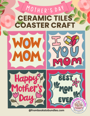 mother's day tile coaster craft