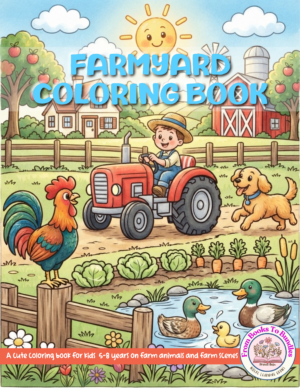 farmyard coloring book for b2b cover 1